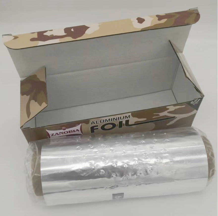 Aluminum Foil Rolls Pre-cut Aluminum Foil Food Grade with Small Holes for Household