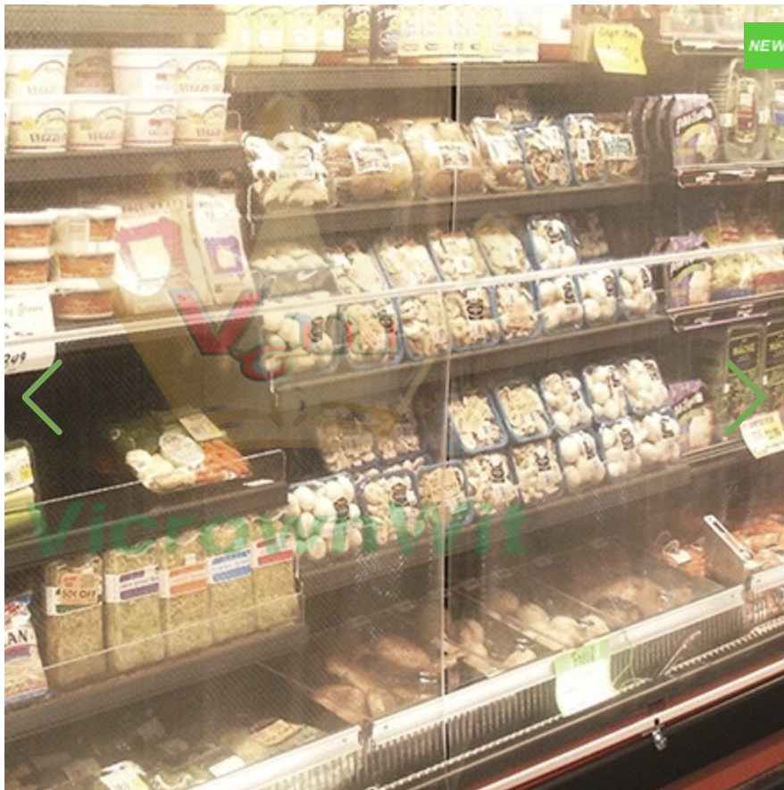 Refrigeration Night Blind Breathable plastic Night cover for refrigerating cabinet