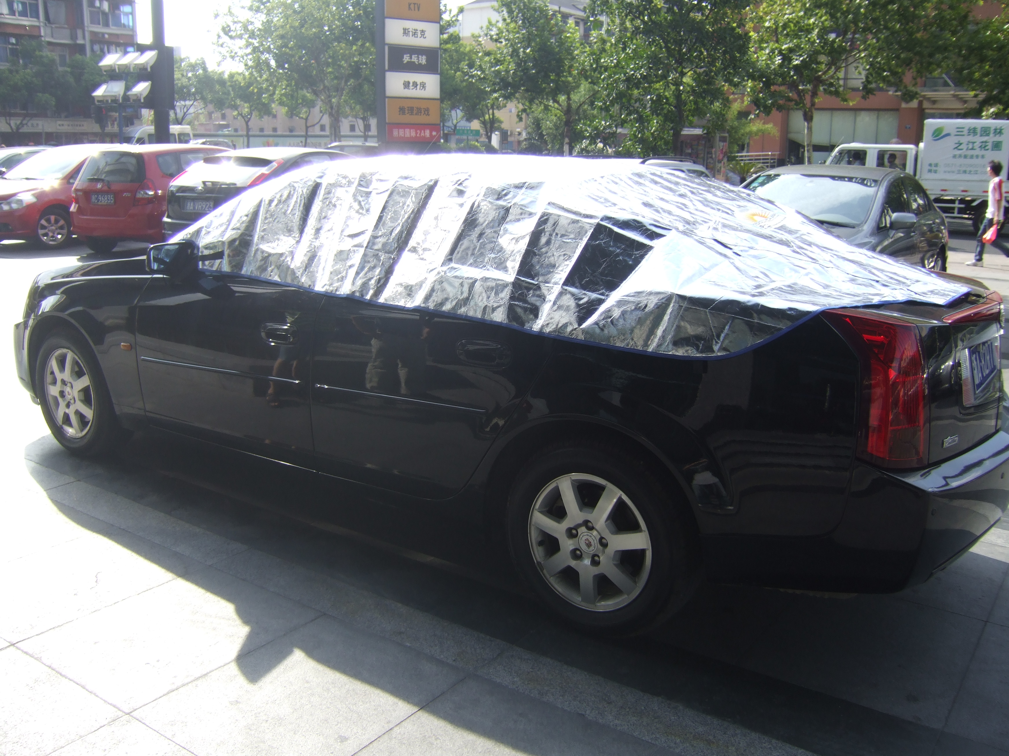 Blue Non-woven cloth coated MPET for car cover