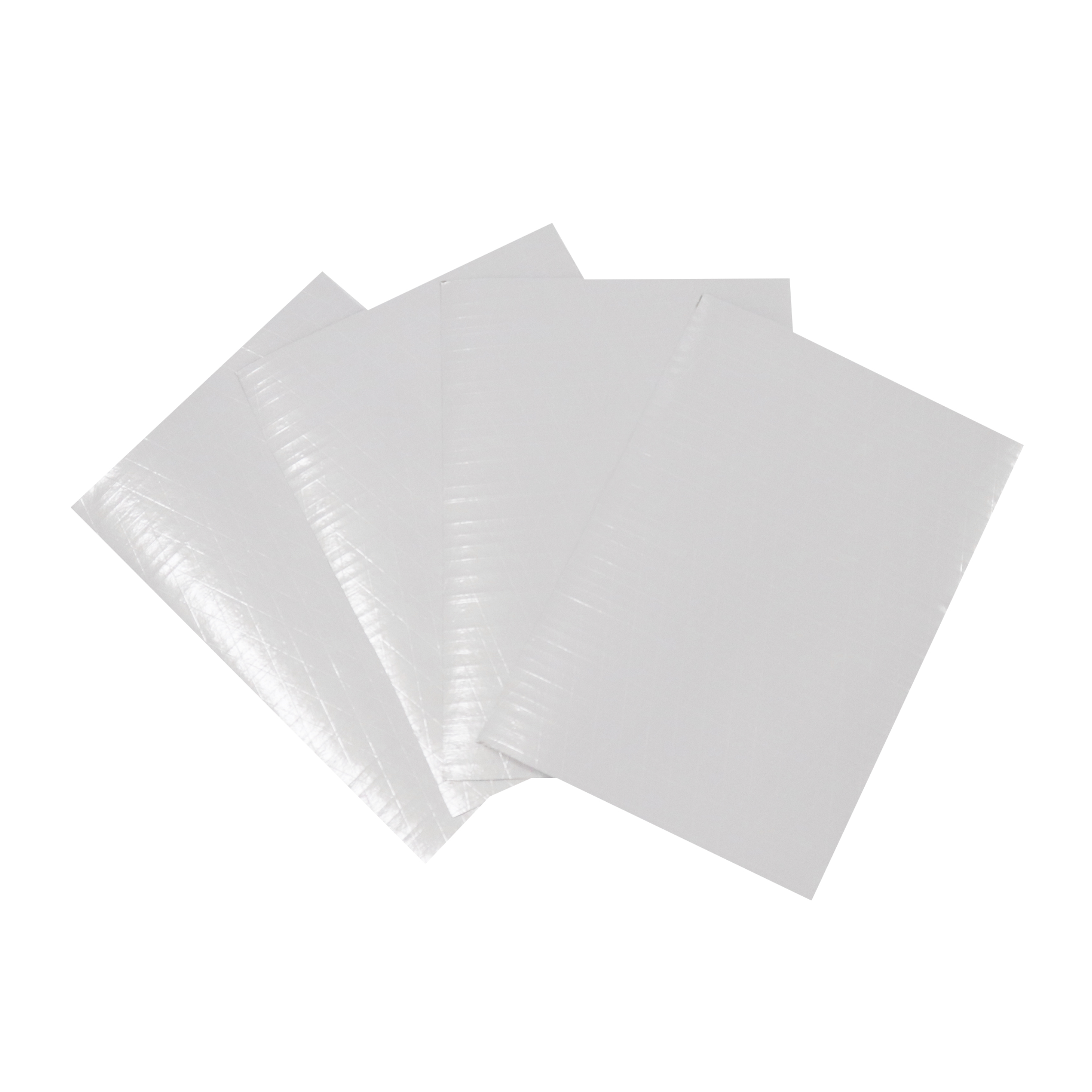 White PP+scrim+metallized film for color steel tile insulation