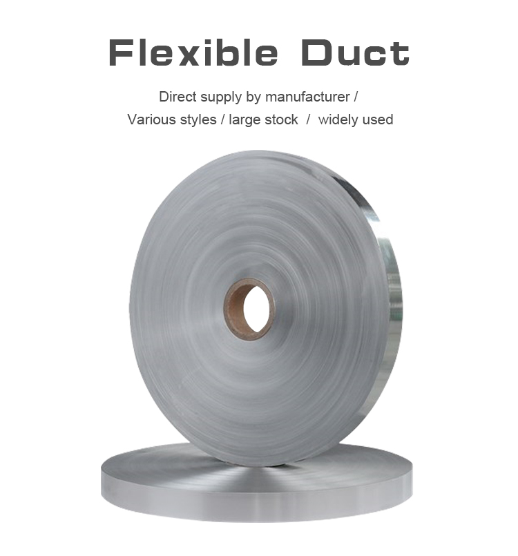 Waterproof Silver Aluminum Foil laminate PET for Flexible Air Duct (Alu/PET)