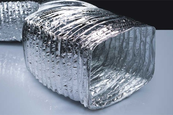 Waterproof Silver Aluminum Foil laminate PET for Flexible Air Duct (Alu/PET)