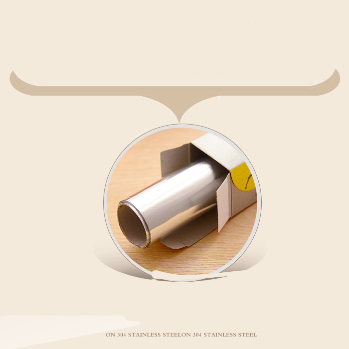 Oil-resistant Aluminum Foil roll for barbecue with customized size by wrapping paper