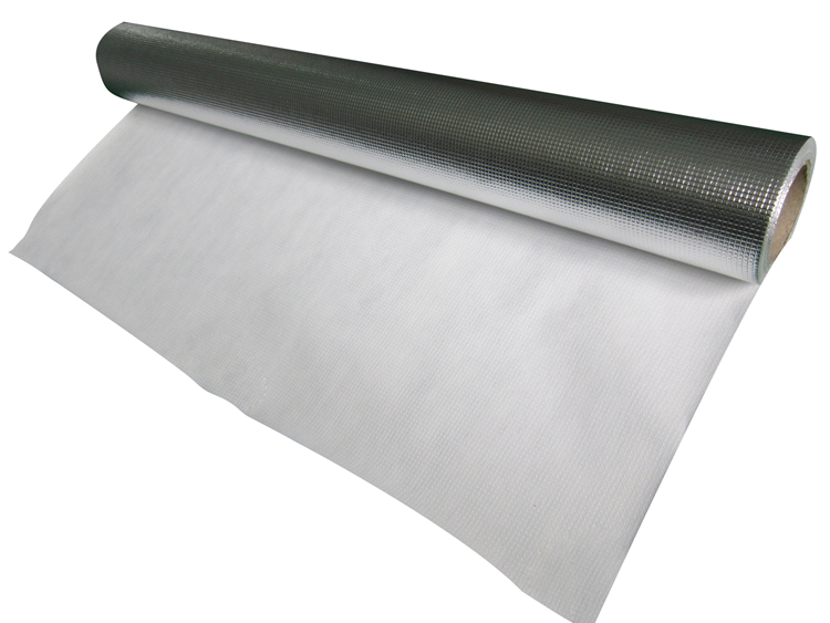 Embossed Single sided Silver MPET laminate Non Woven for ice bag packing