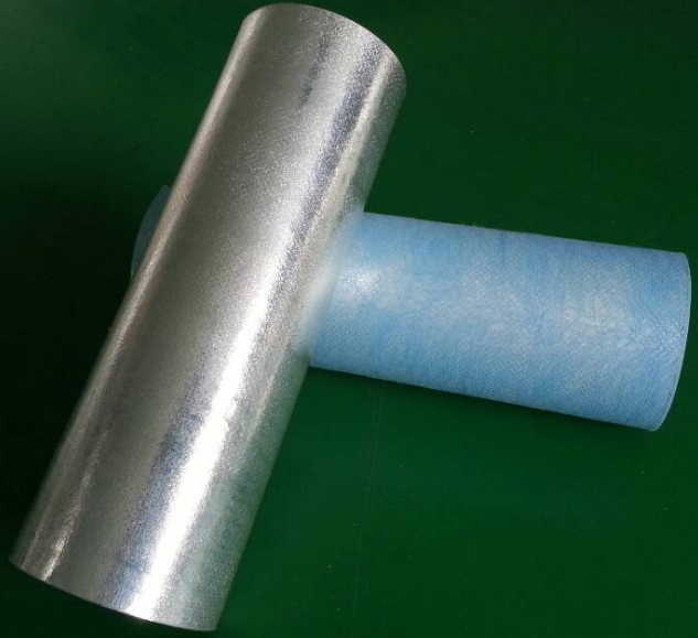 Blue Non-woven cloth coated MPET for car cover