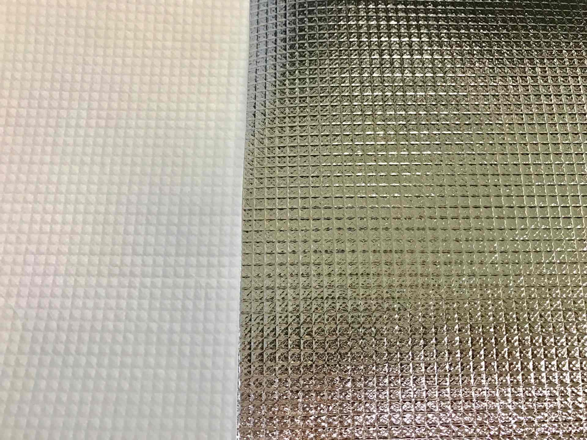 Embossed Single sided Silver MPET laminate Non Woven for ice bag packing