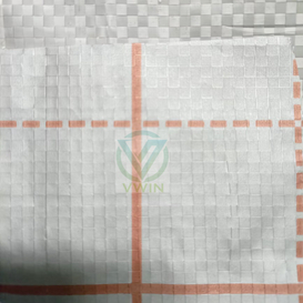 Printed PP Woven Fabric laminate grey coating background as Insulation materials facing