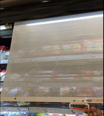 Plastic Night Screen with Roller for Horizontal Freezer To Keep Fresh