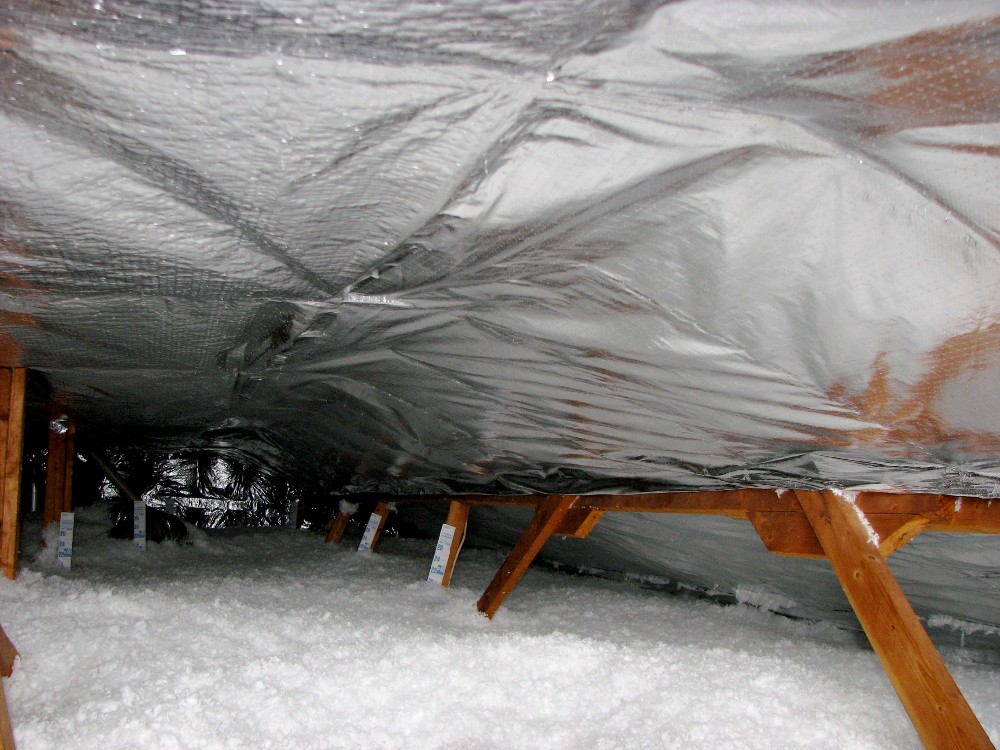 Perforated Reflective Double sided Aluminum Foil Woven fabric as Attic Foil Insulation