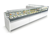 Anti Dust Solid Plastic Night Blind Display Cabinet in Delicatessen