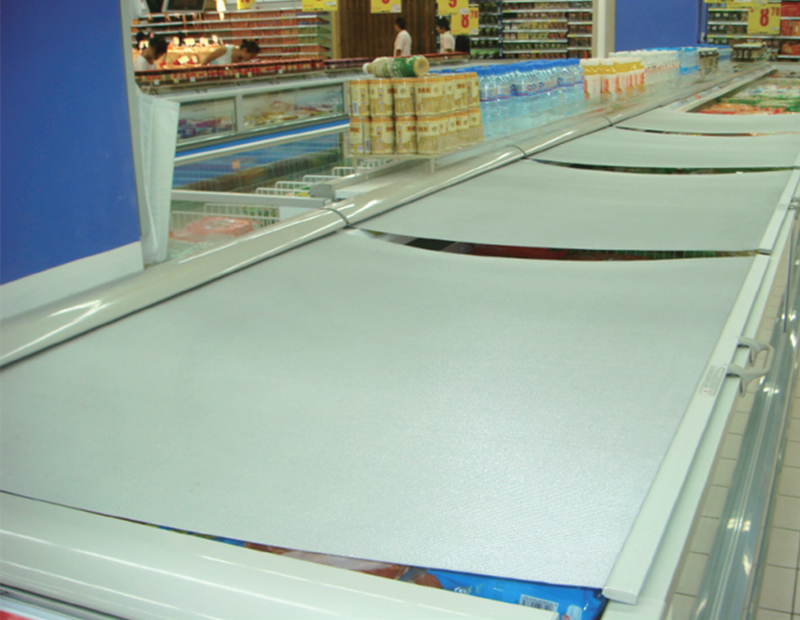 Breathable Silver Night blinds for horizontal Refrigerator (VBNB8)