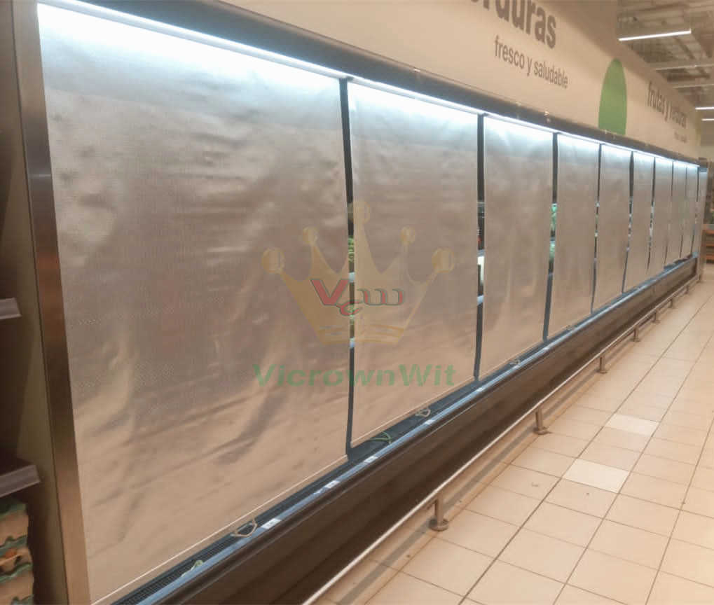 Breathable night blind with roller for vertical refrigerator (VBNB1)