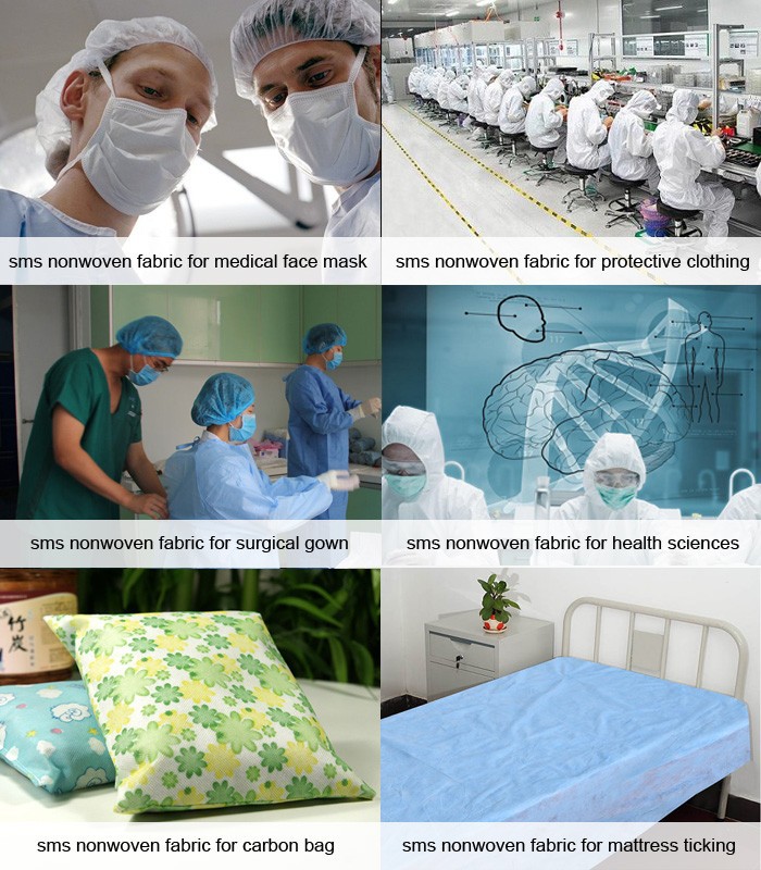Colorful customised SMS-Non-Woven-cloth for medical use