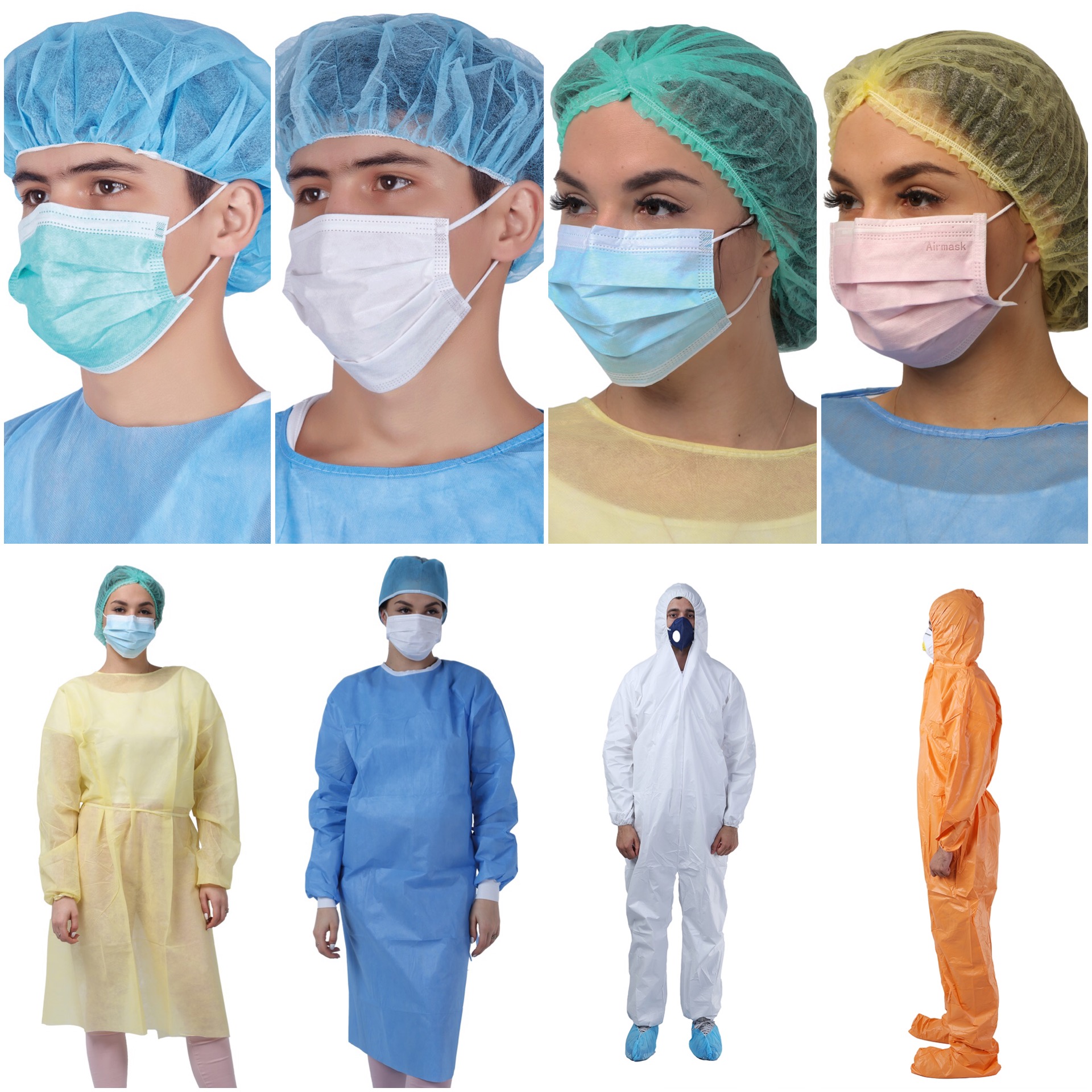 Blue PP non-woven fabric used for masks,disposable clothes, surgical gowns, medical packaging