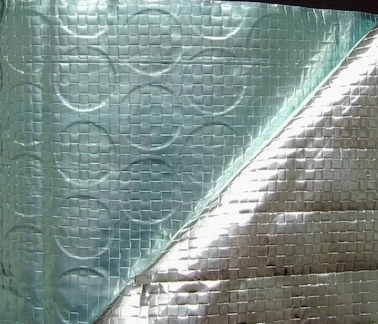 Antiglare Green Flame retardant Foil Woven for bubble XPE foam foil insulation