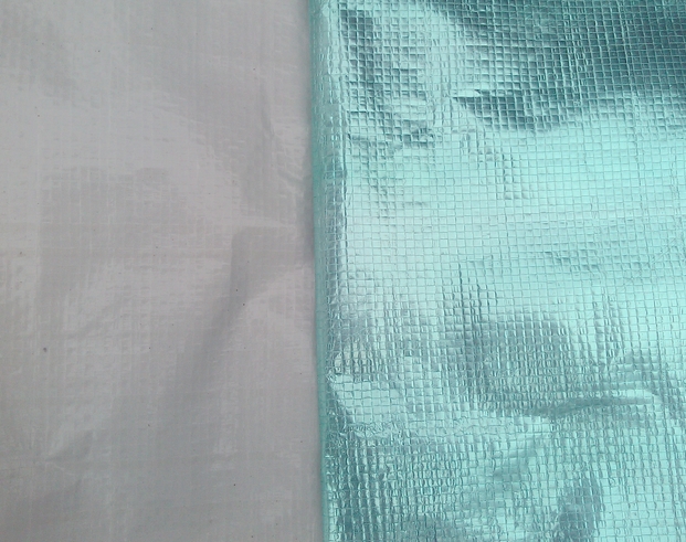 Antiglare Green Flame retardant Foil Woven for bubble XPE foam foil insulation