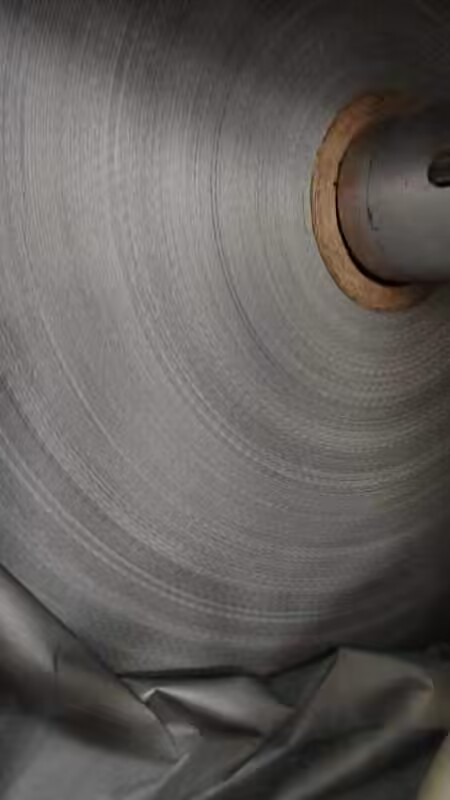 Printed PP Woven Fabric laminate grey coating background as Insulation materials facing