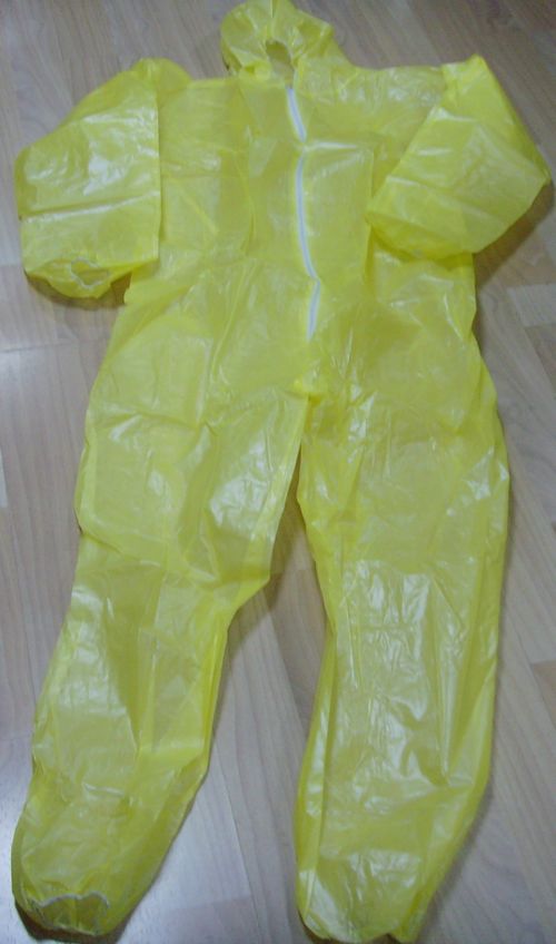Yellow customised Nonwoven laminated PE for Surgical gown