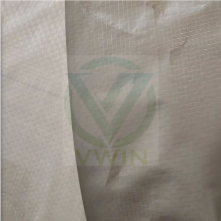 Printed PP Woven Fabric laminate grey coating background as Insulation materials facing