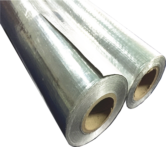 Double sided Aluminium foil laminated woven fabric for reflective radiant barrier