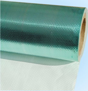 Antiglare Green Flame retardant Foil Woven for bubble XPE foam foil insulation