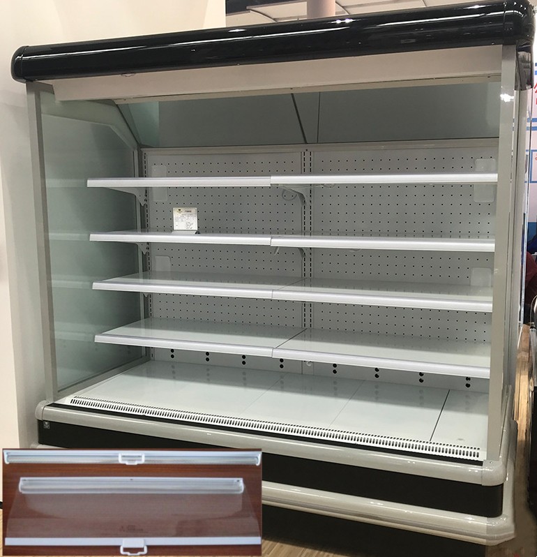Solid Plastic Night Blind roller for horizontal commercial fridge