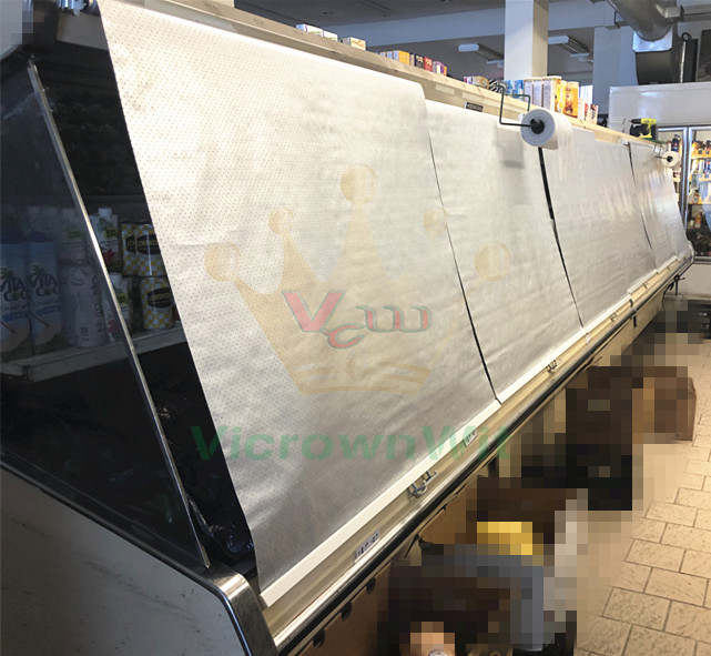Breathable night blind with roller for vertical refrigerator (VBNB1)