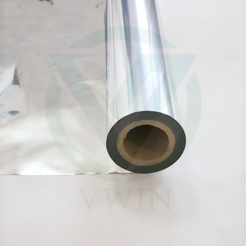 Reflective PET mylar laminated aluminum foil roll, flexible material for industrial thermal insulation applications