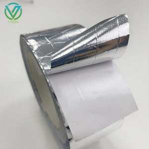Main shot of reinforced foil scrim MPET tape with aggressive adhesive, anti-leak sealing tape for building vapor barrier seaming