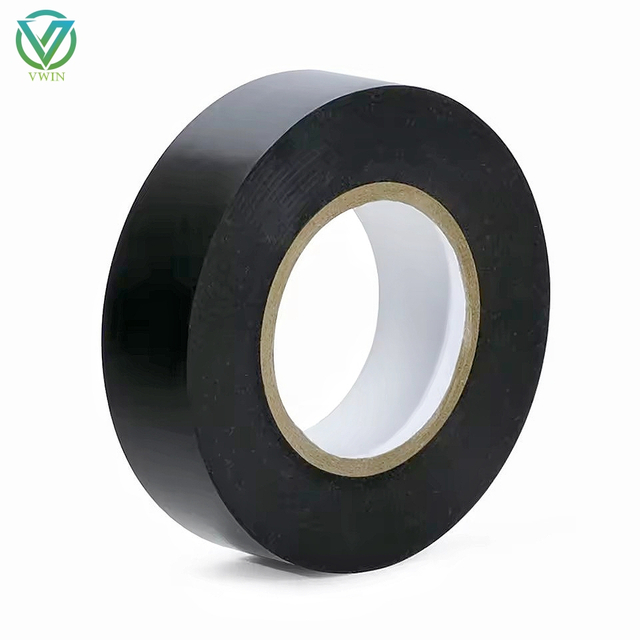 Main shot of flame retardant black electrical tape, high temp insulation tape for wire splice wrapping & cable harness insulation protection