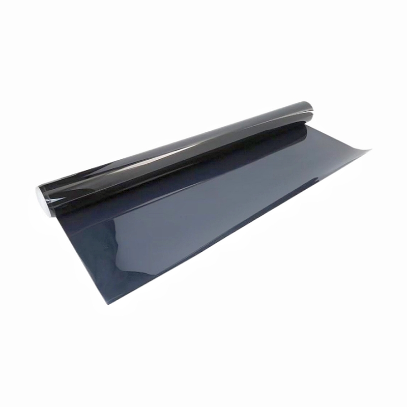 Dark tint car window film roll for heat insulation, raw material roll