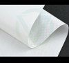 3D folding close-up of white PE-coated woven cloth, firm lamination for long-term outdoor moisture-proof packaging