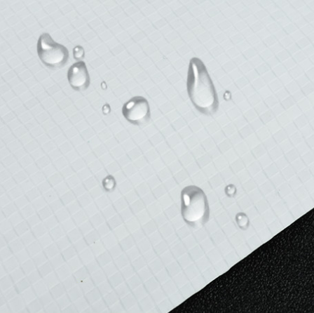 Main image of waterproof white PE-coated woven fabric, water repellent base for aluminum foil lamination & industrial packaging