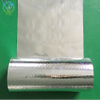 Single roll stock close-up of double perforated aluminum fabric, heavy weave anti-peeling coating for custom thermal insulation wrapping