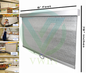 Anti‑freezing breathable roller night curtain for refrigerator, product main view