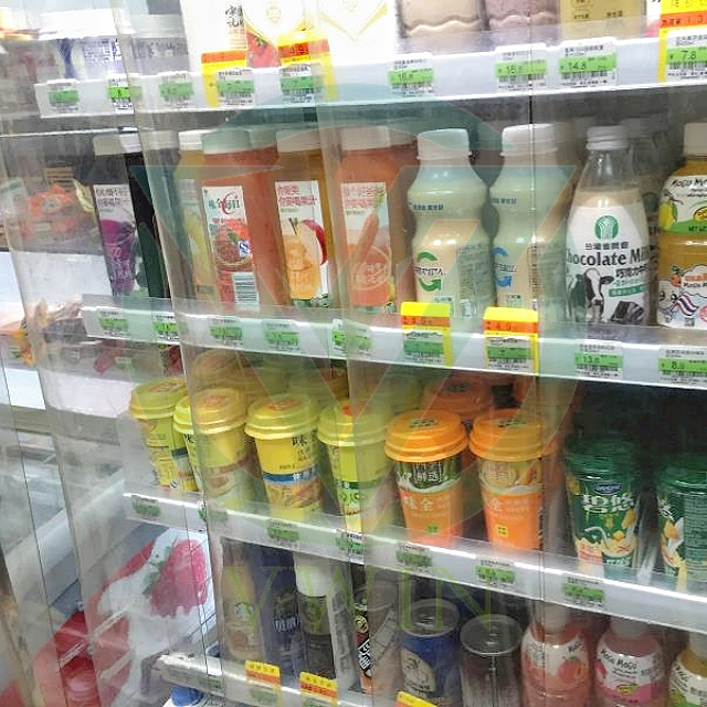 Durable Transparent Thin Night Blind Strip for Refrigeration Showcase