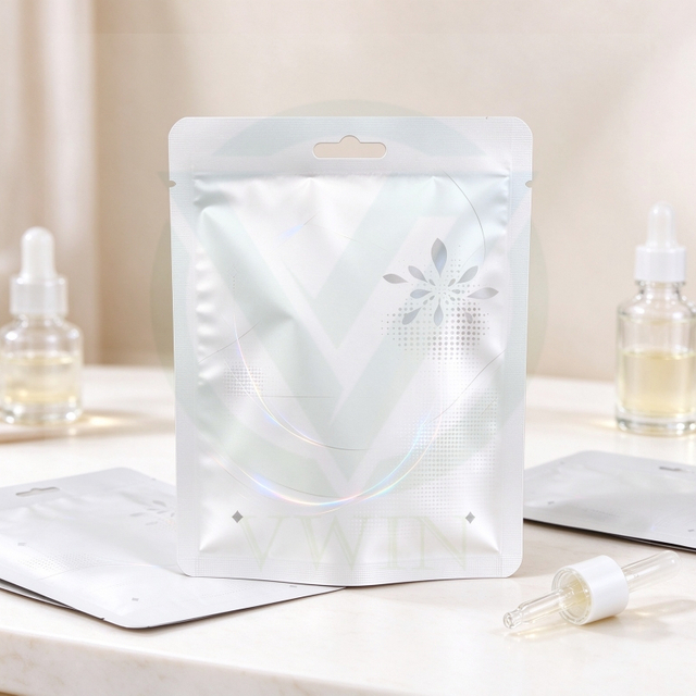 Lightproof opaque PET/AL/PE aluminum foil film for cosmetic mask packaging pouch