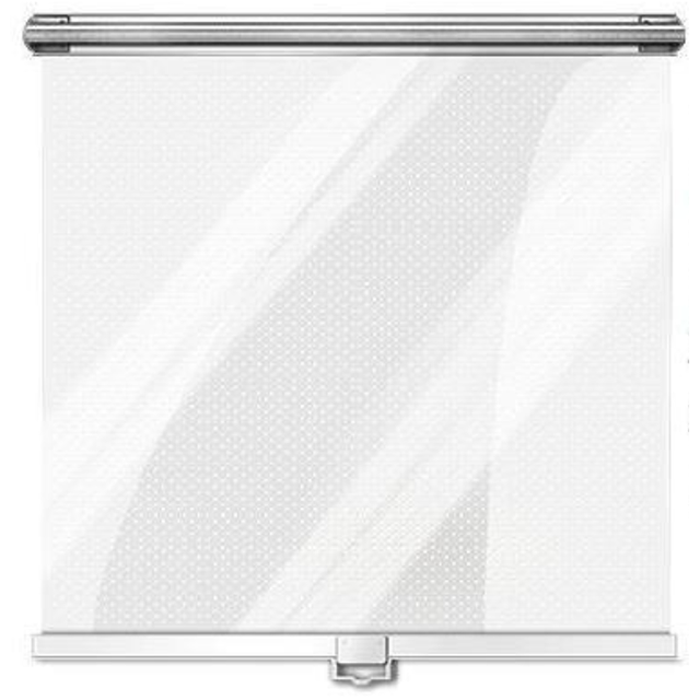 Self coiling perforated transparent night curtain for freezer, full‑view white‑background product main image