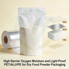 High barrier PET/ALU/PE aluminum plastic film roll for dry food powder packaging
