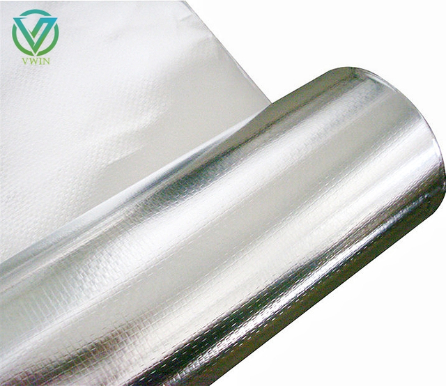 Woven reflective aluminum foil for fiberglass wool roof lamination