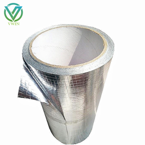 Fire resistant reflective aluminum foil woven fabric for general construction thermal insulation materials