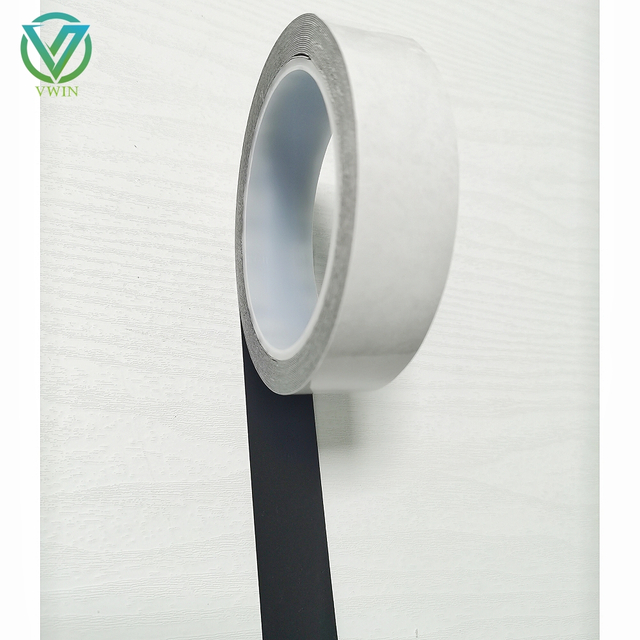Main shot of high adhesion black liner double sided tape, temperature & water resistant for automotive chrome trim & interior parts bonding