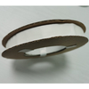 Folded close-up of long white foam tape showing flexibility, conforms to curved moulding, skirting & curved soft furnishing without hollow gaps