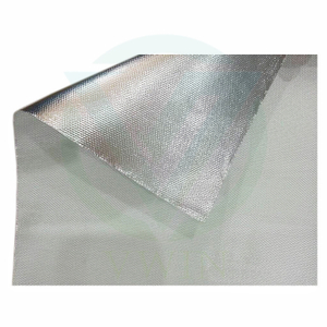 Main product image of aluminum foil laminated fiberglass fabric for smoke barrier and fireproof curtains