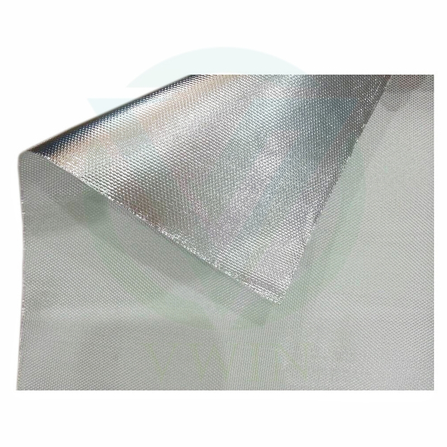 Main product image of aluminum foil laminated fiberglass fabric for smoke barrier and fireproof curtains
