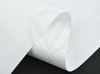 Soft curved display of white PE-coated woven fabric, smooth waterproof material for foil lamination & cargo wrapping