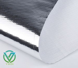 Main image of composite aluminum-plated VMPET-laminated woven fabric, cold-reflective thermal lock roll as warm lining for winter snow boots