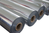 Bulk multi-roll stock of double reflective aluminized PET fabric, puncture-proof heavy-duty weave for large construction radiant barrier projects