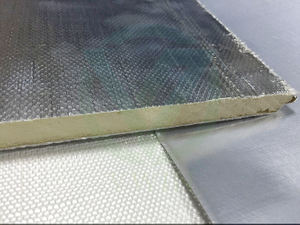 PE Aluminum Foil Laminated Fiberglass Fabric for VIP Pouch & Wall Soundproofing