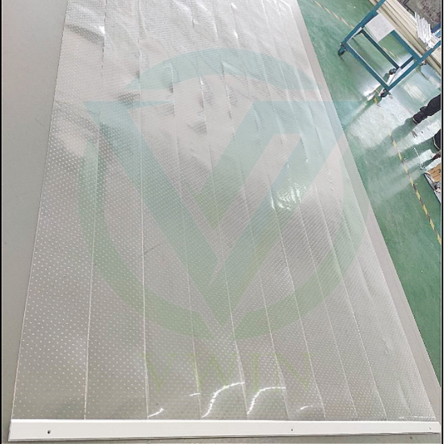 Dustproof Breathable Plastic Thin Strip Blind for Display Cabinet